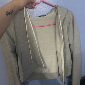 Cropped Gray Sweater